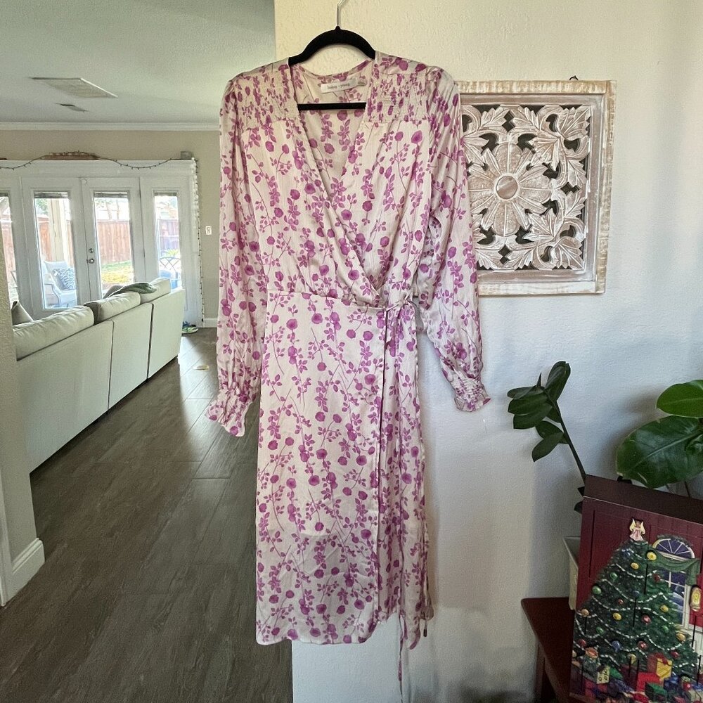 Bishop + Young floral wrap dress size L